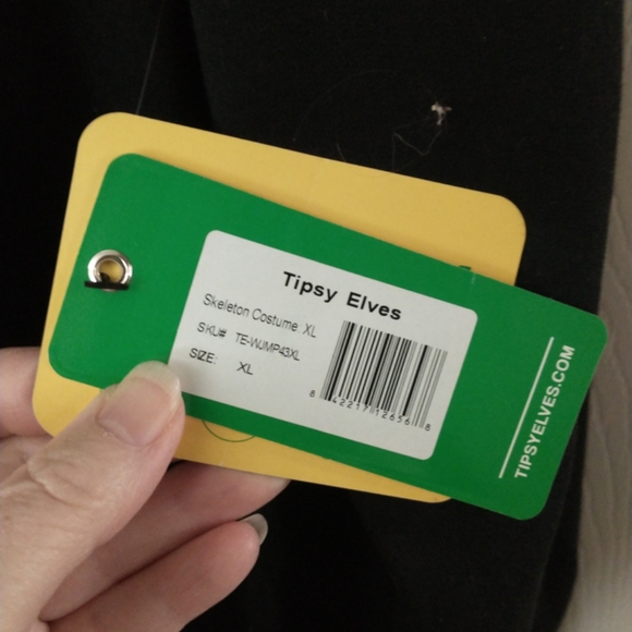 SOLD - Tipsy Elves Skeleton Jumpsuit/Onesie, NWT, Unisex Adult, XL - Picture 7 of 12